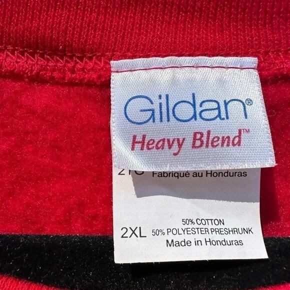 Vintage handmade Santa embroidered Cute collared grandma sweatshirt plus size - Picture 4 of 5